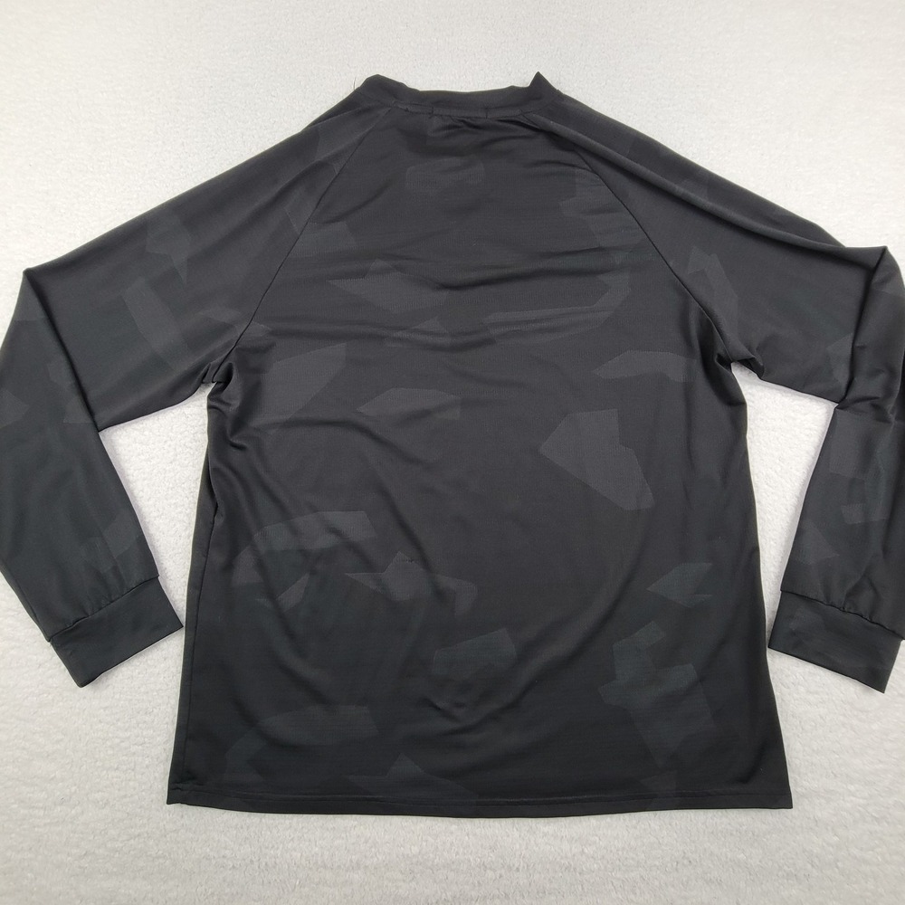 Tapulco Shirt Mens Large Black Camouflage Long Sleeve Henley Polyester Spandex - Picture 8 of 8